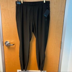 SKORA Sz XL Jogger  Fit Elastic Waist Zipper Ankle Performance Pants Pockets